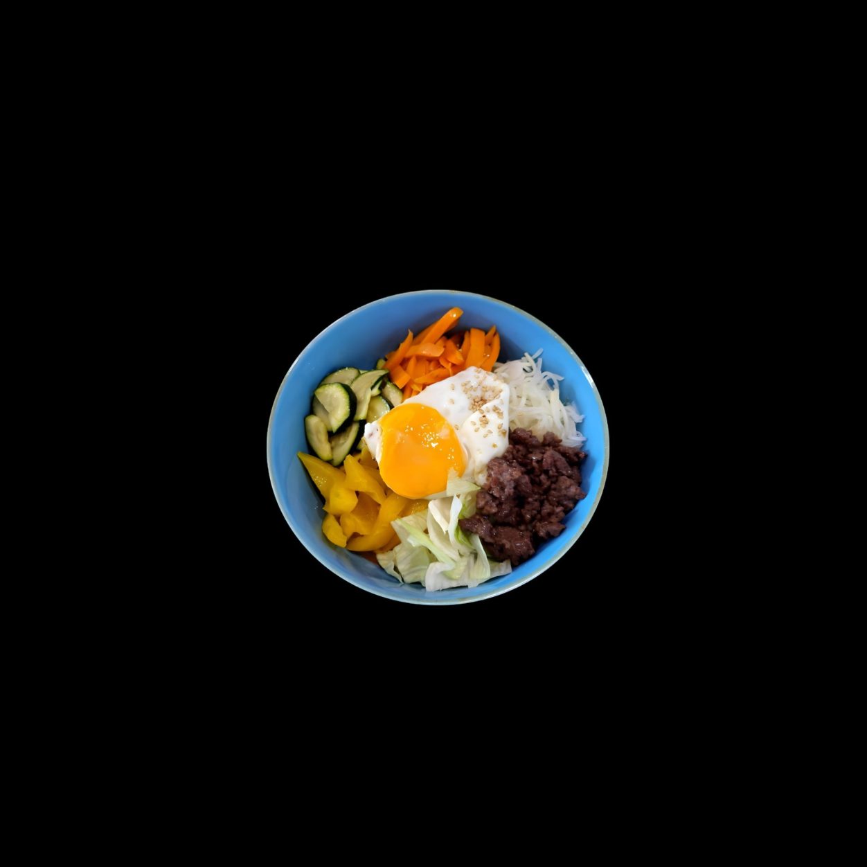 107. Bibimbap mit Rindfleisch